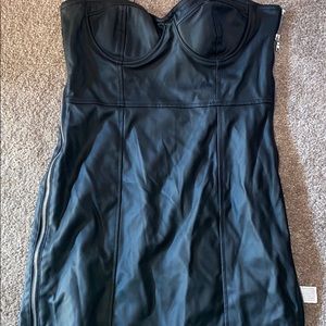 Black pleather dress